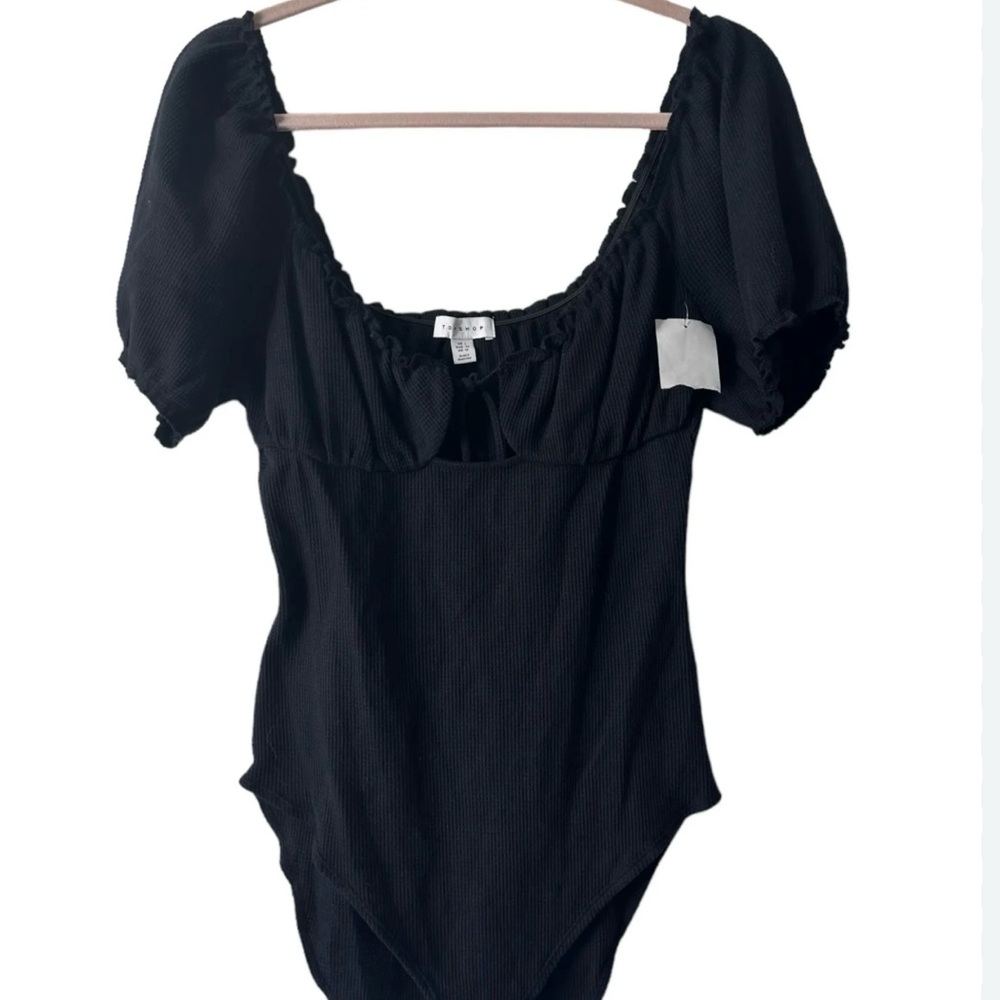 NWT Size Medium Topshop Black Women's Bodysuit - Picture 2 of 5